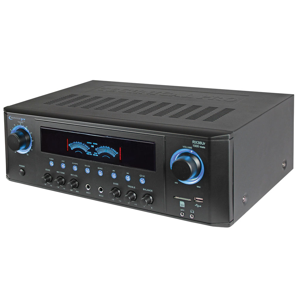 Technical Pro RX38UR Professional Receiver with USB & SD Card Inputs 