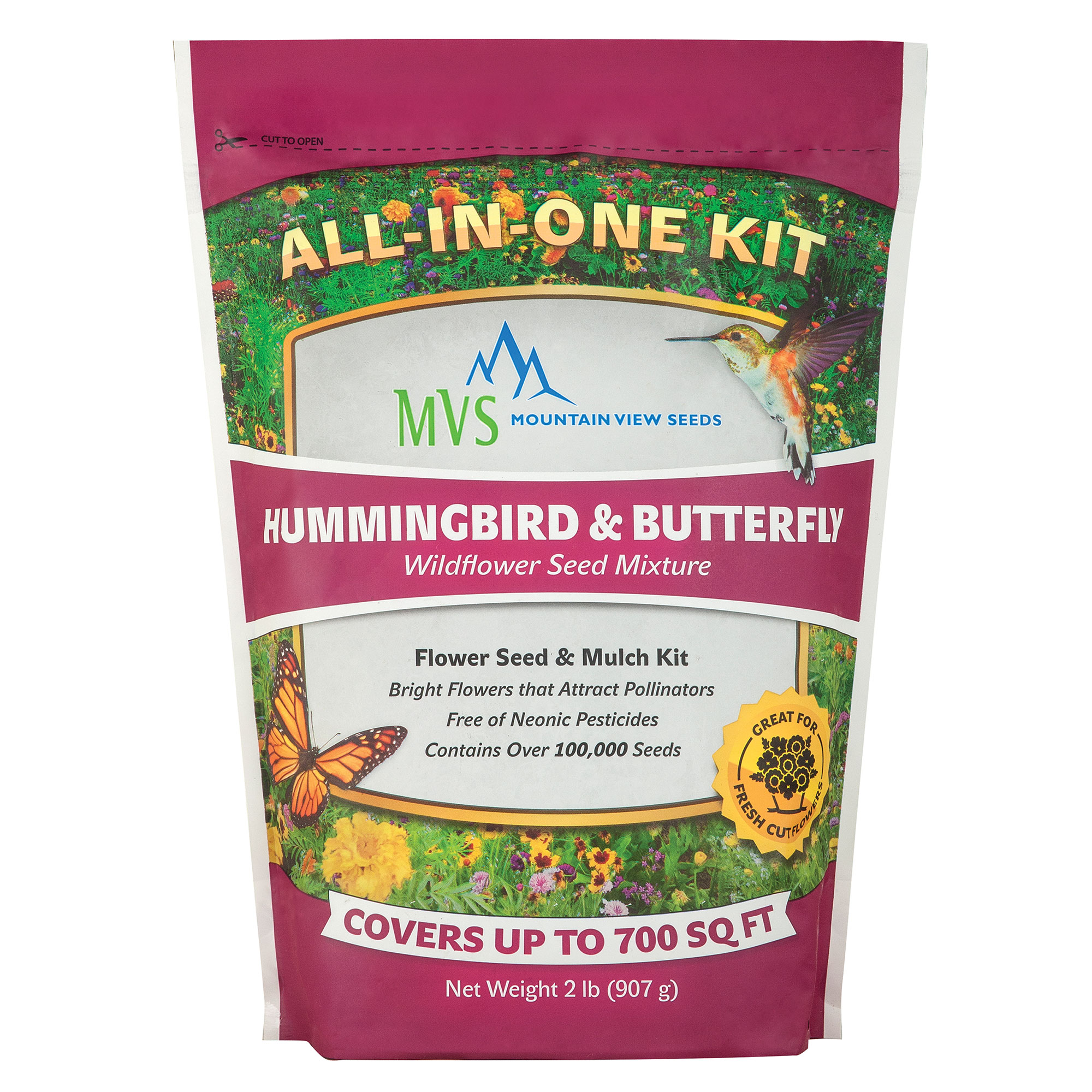 humming bird and butterfly wildflower seed mix