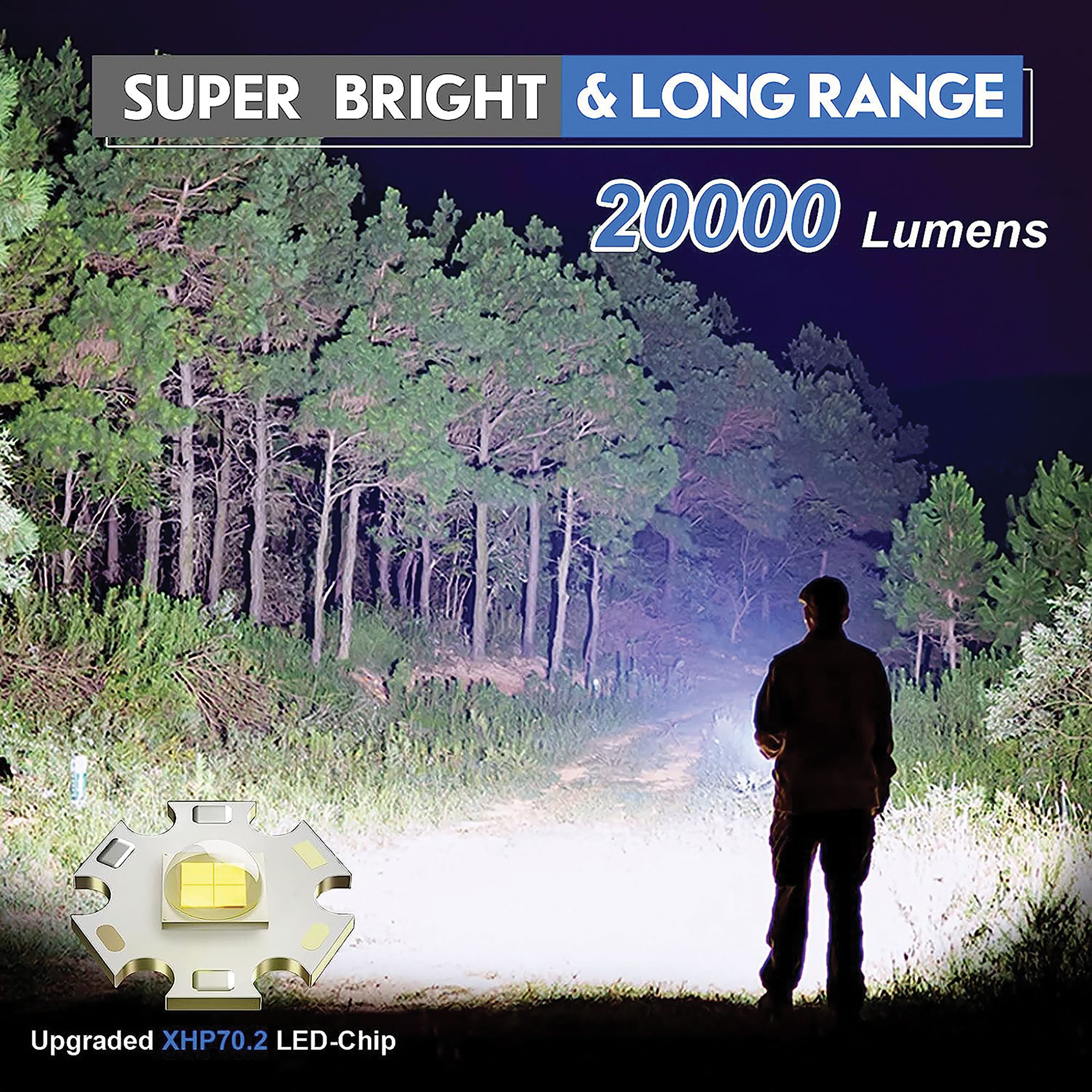 bright flashlight