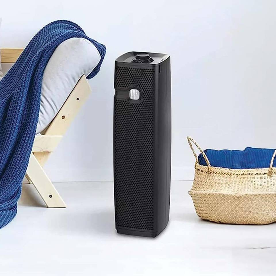 Holmes slim tower air purifier with true on sale hepa filtration
