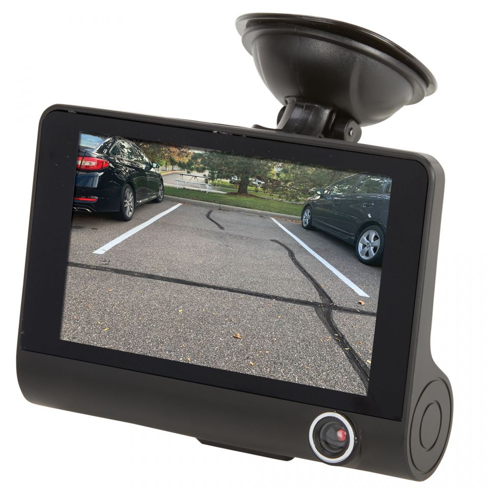 AVIC Tamper-Proof Dual Lens Dash Cam in a Hino 258 J08E Tow Truck
