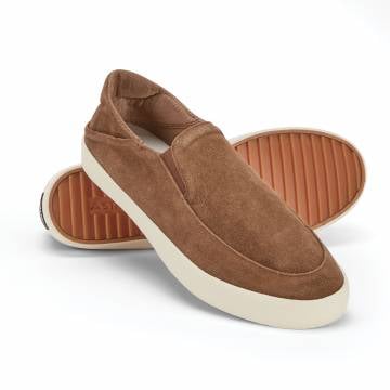 Staheekum Men's Memory Foam Brown Slip-On Shoes
