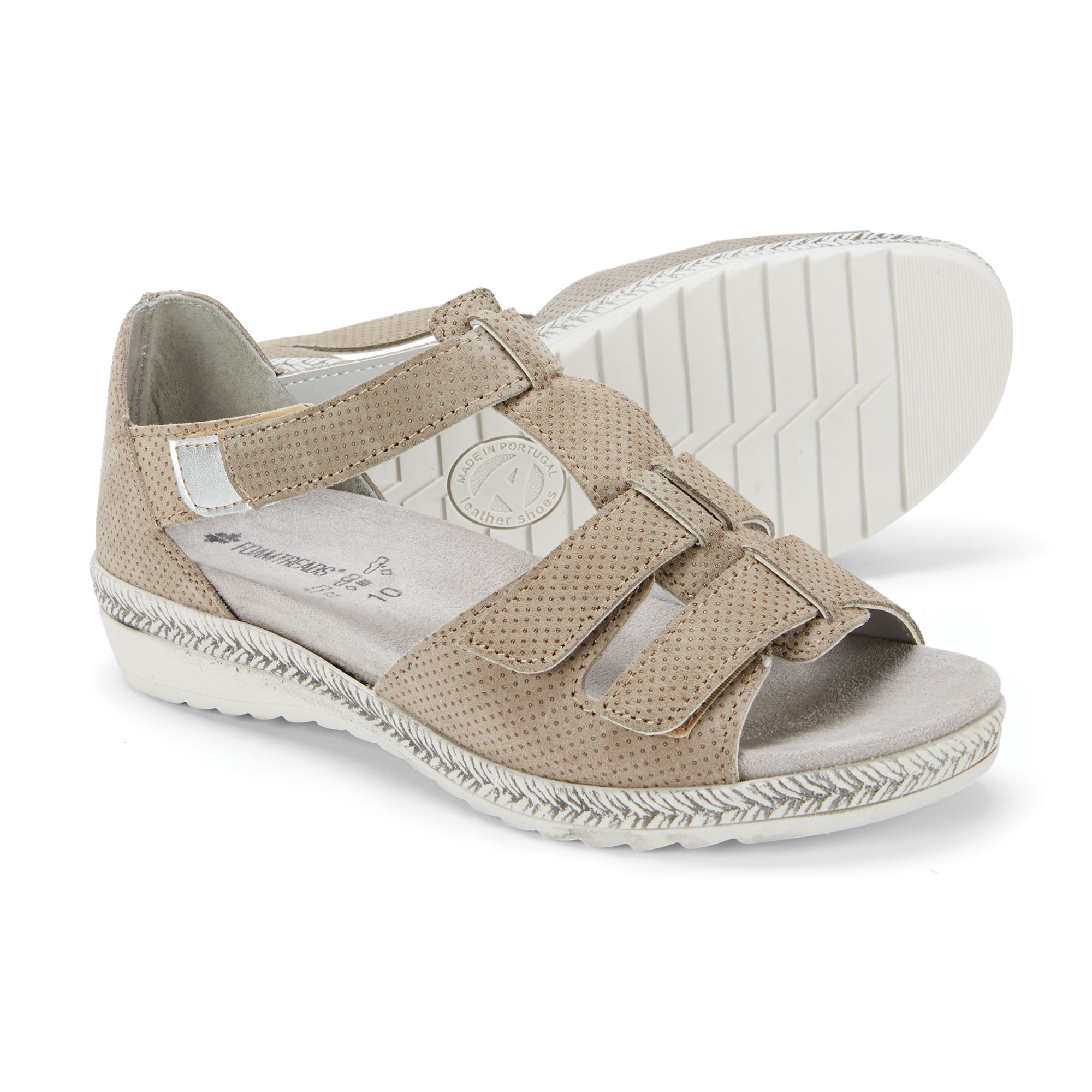 Foamtreads Women's AVA Heeled Sandals - Khaki