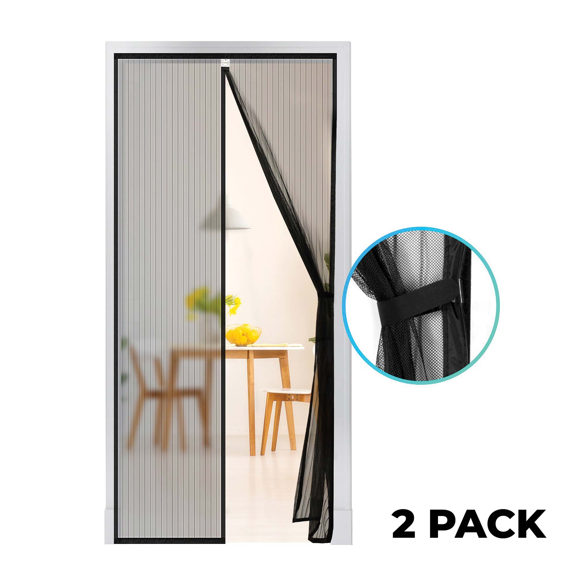 Magnetic Screen Door - 2 Pack