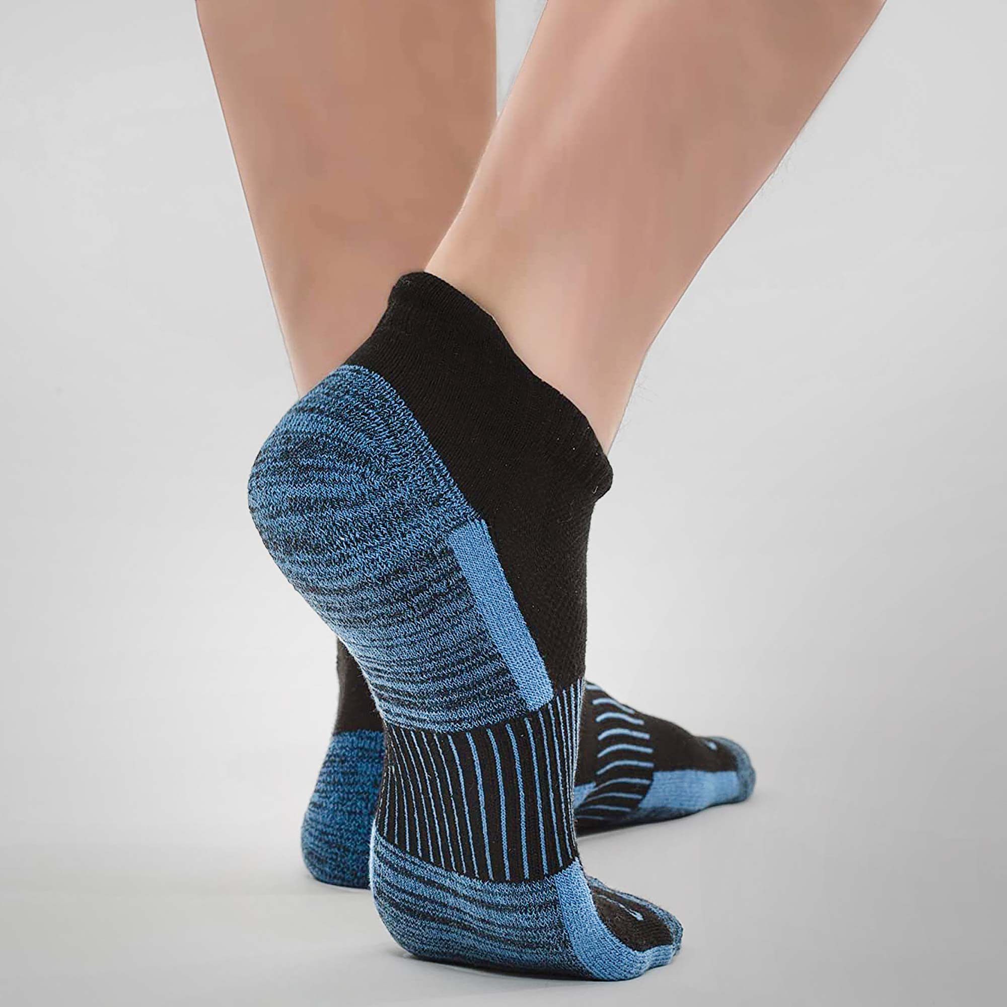 Copper Fit Black Sport Socks - 6 Pack S/M