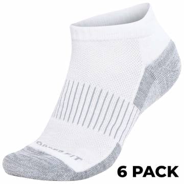 Copper Fit White Sport Socks - 6 Pack S/M