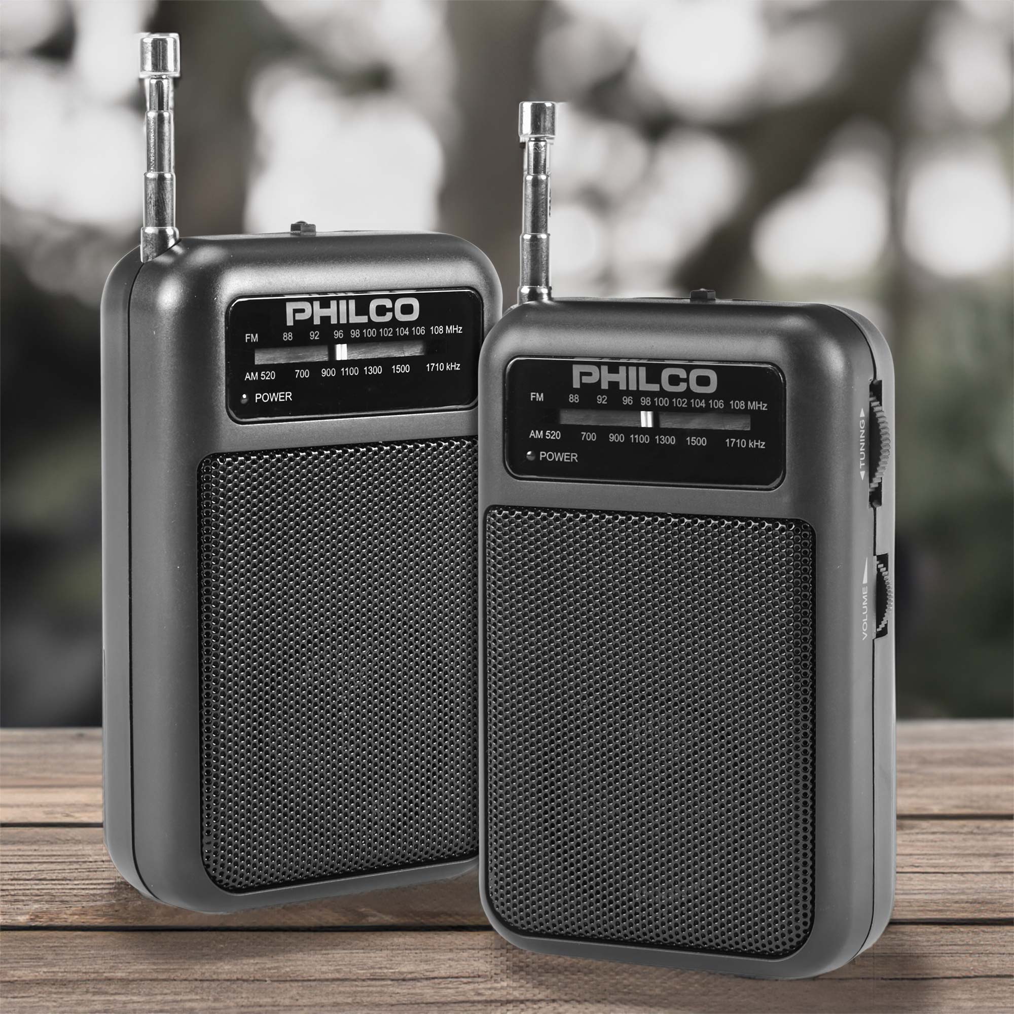 Philco Handheld Radio - 2 Pack