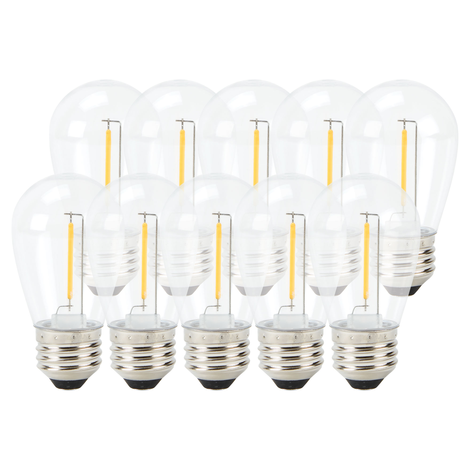 Edison-Style LED Light Bulbs - 10 Pack