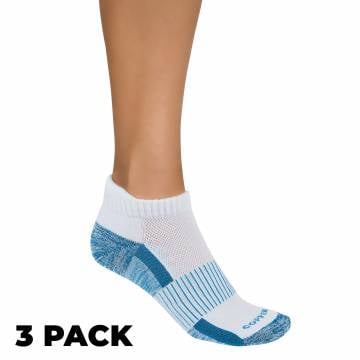 Copper Fit White Sport Socks - 3 Pack S/M