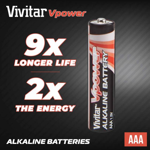 Long-Shelf Life Alkaline AAA Batteries - 100 Pack