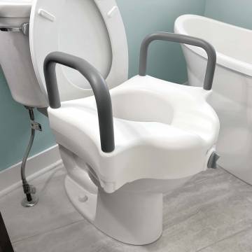 Raised Toilet Seat with Arms