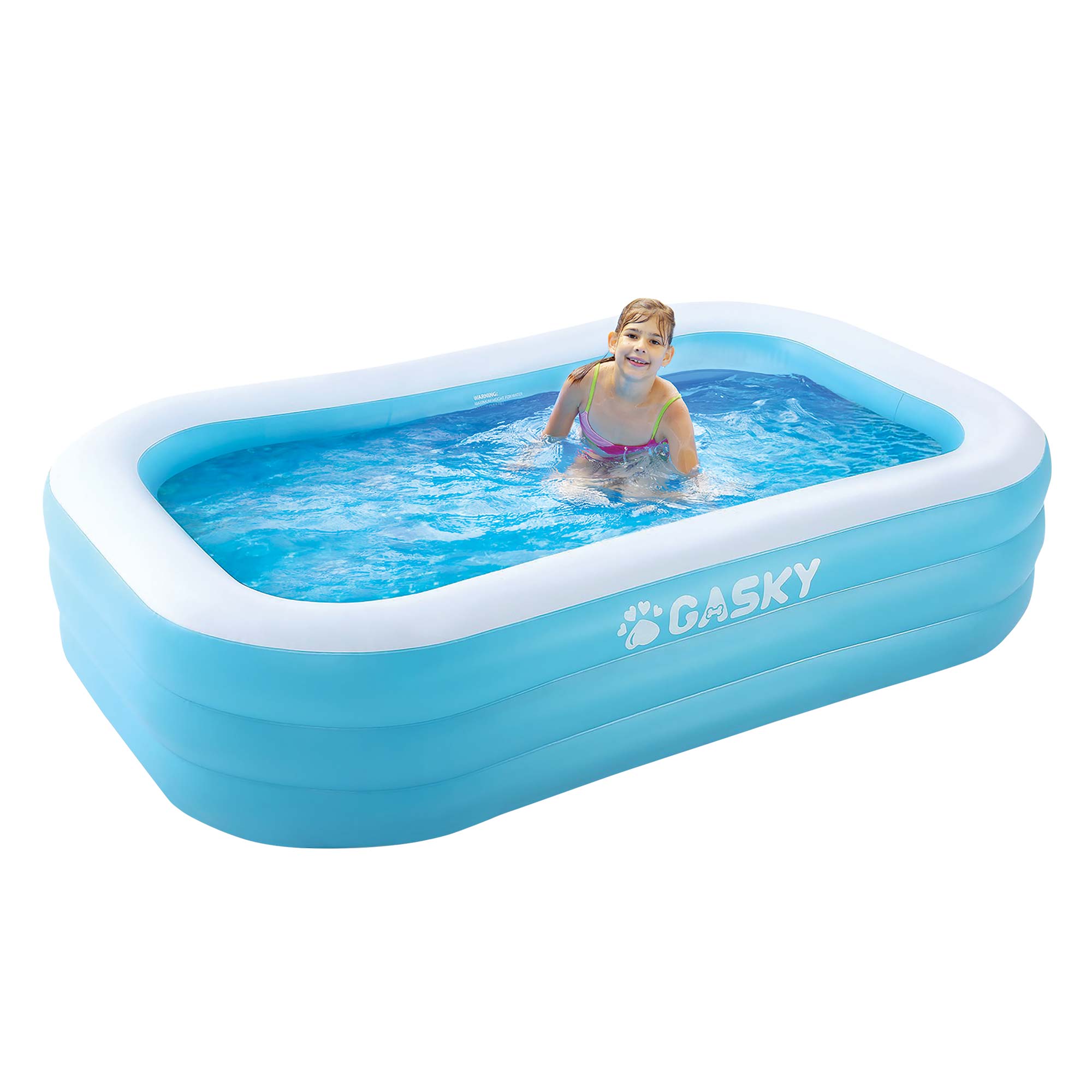 95" Inflatable Rectangular Outdoor Pool