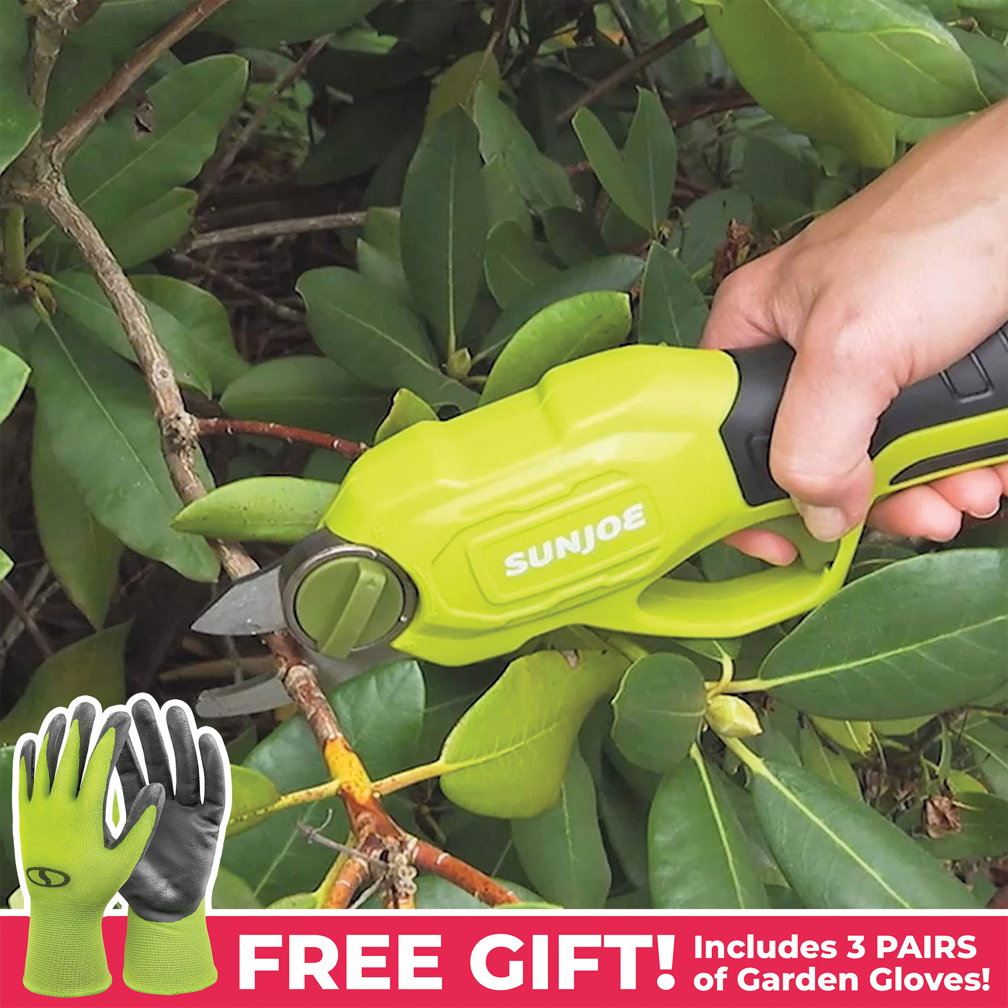 Sun Joe Power Pruner Kit - Cordless & Ergonomic Design