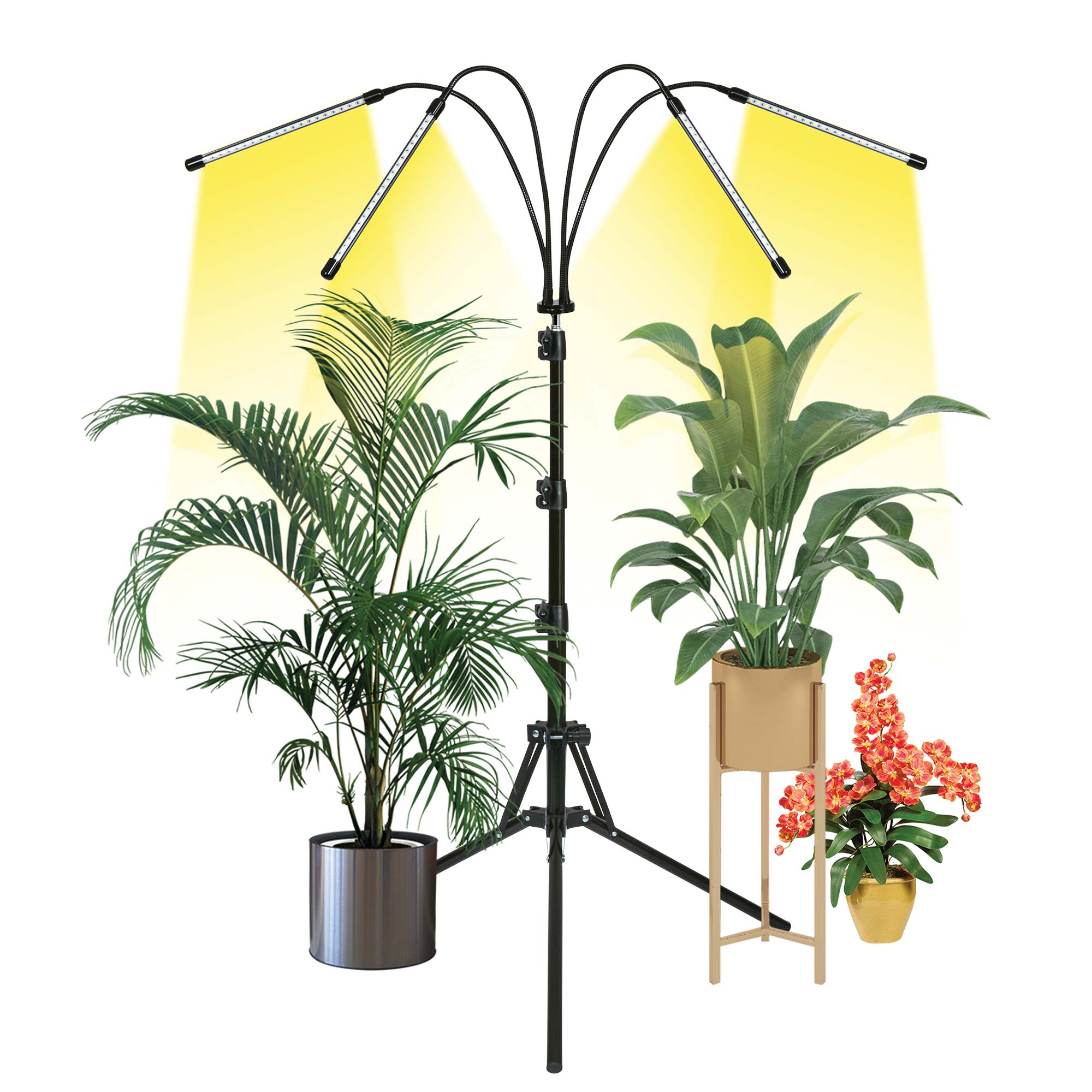4-Head Tripod Indoor LED Grow Light