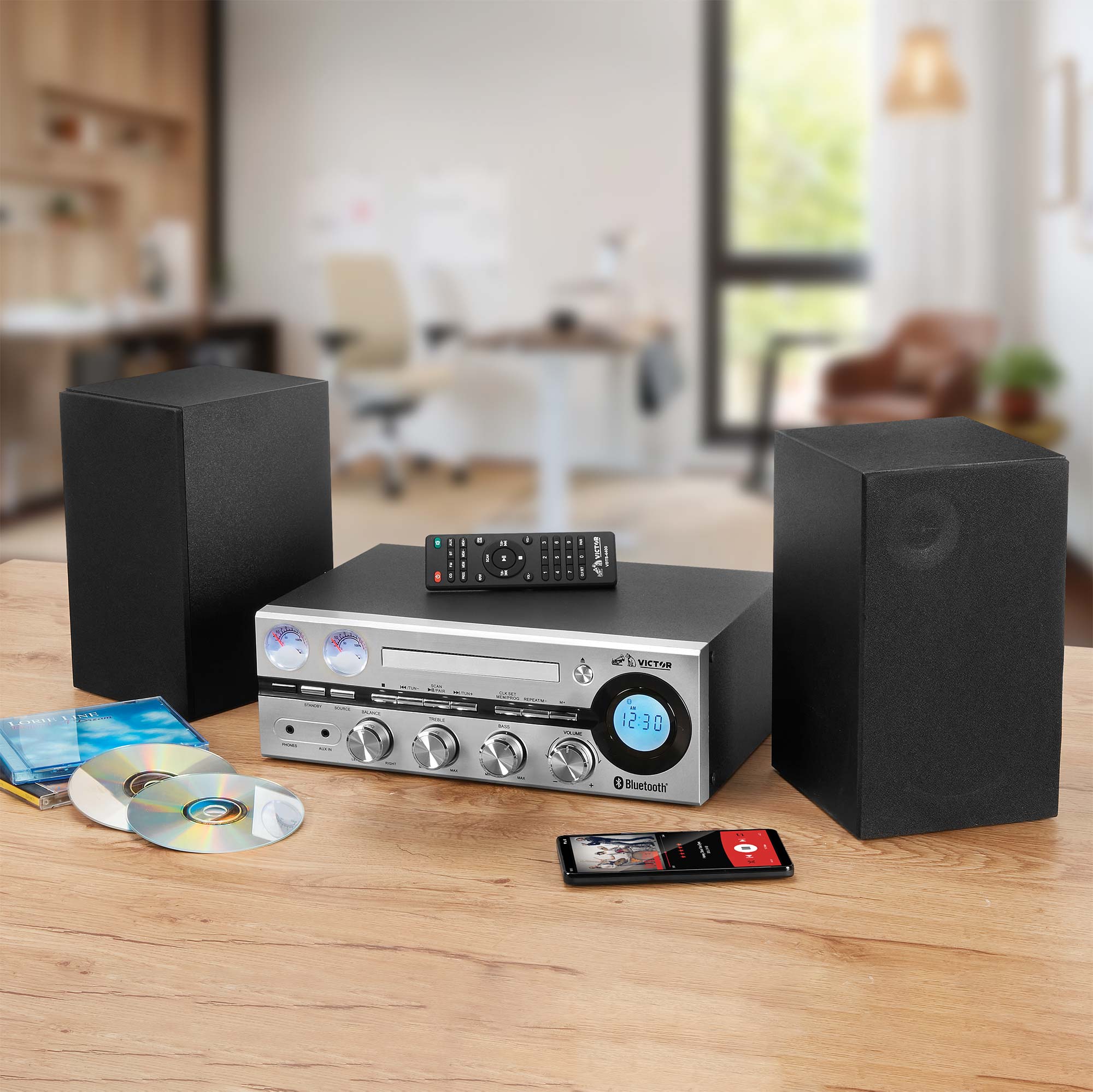 Victor Desktop CD Stereo System