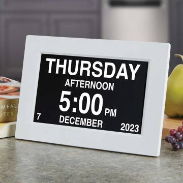 8&quot; Alarm Clock with Medication Reminders