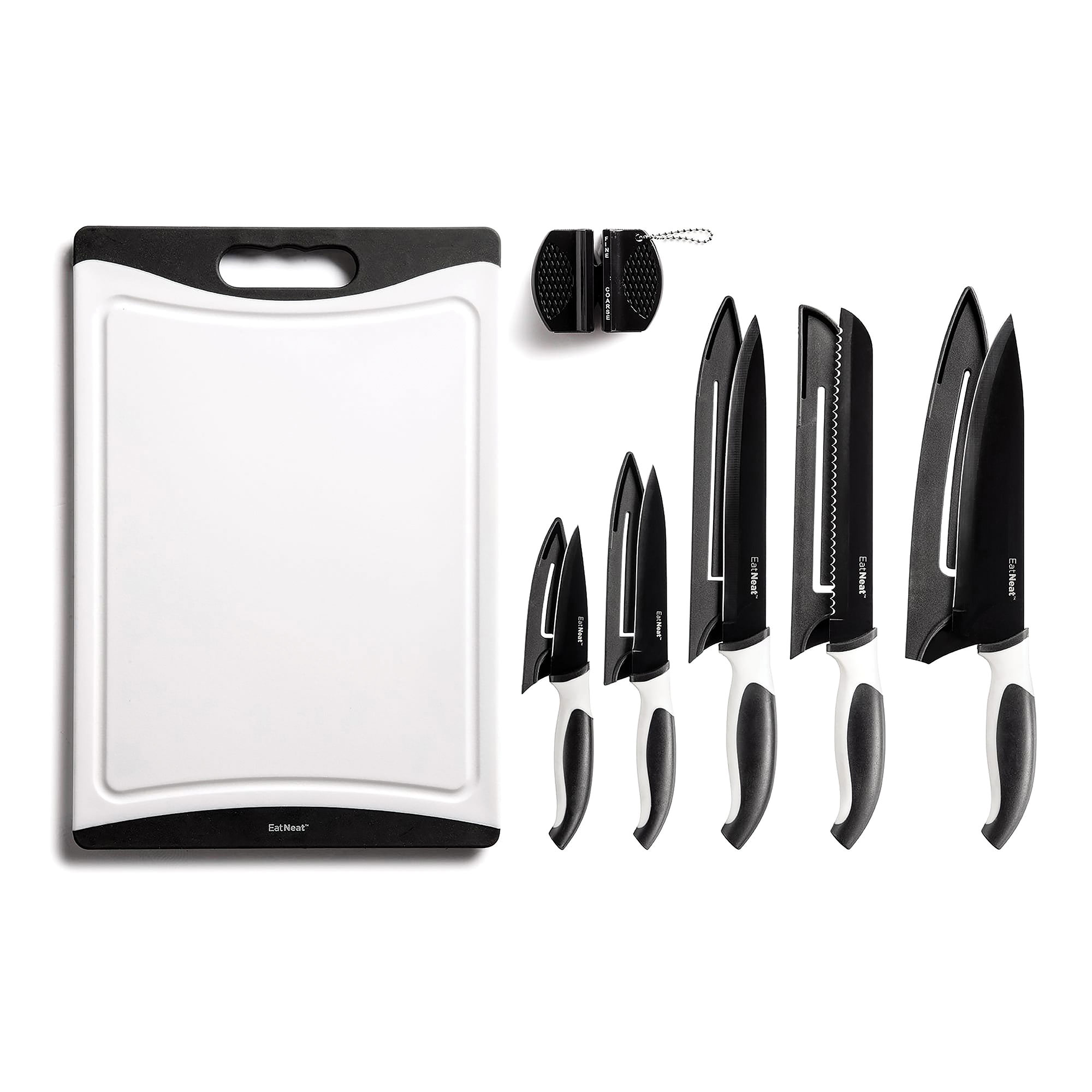 12-Piece Kitchen Knife Set - Black