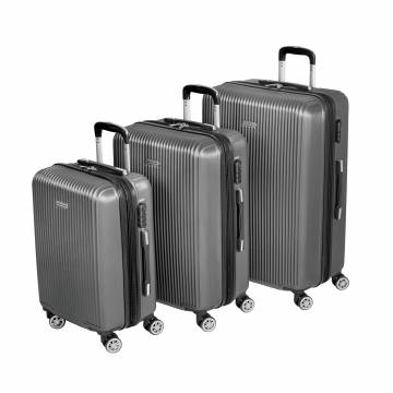 Hardside 3 Piece Luggage Set - Silver