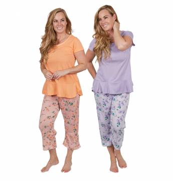 Women's Capris Pajama Pants - 2 Pack