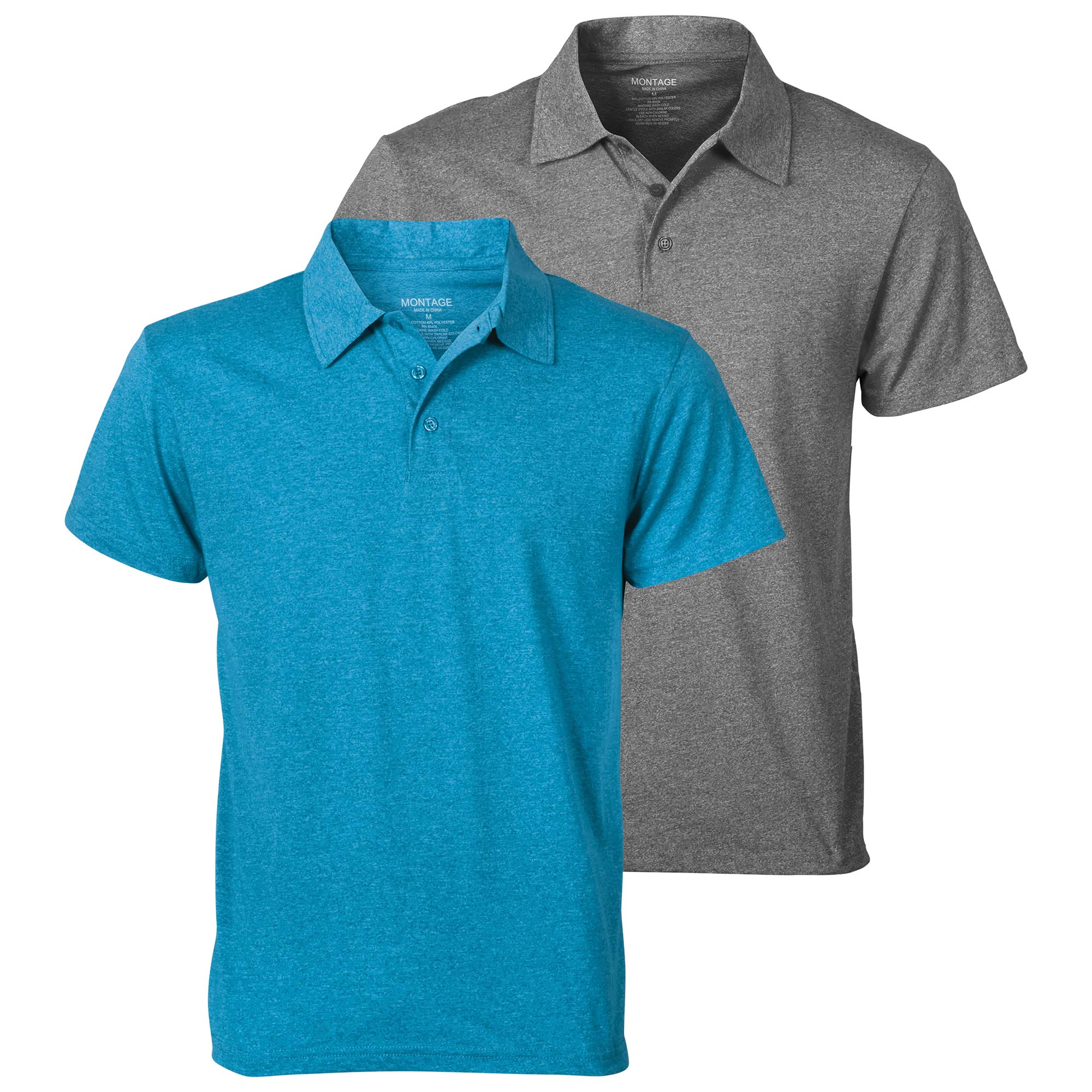 Montage Men's Short-Sleeve Polo - 2 Pack