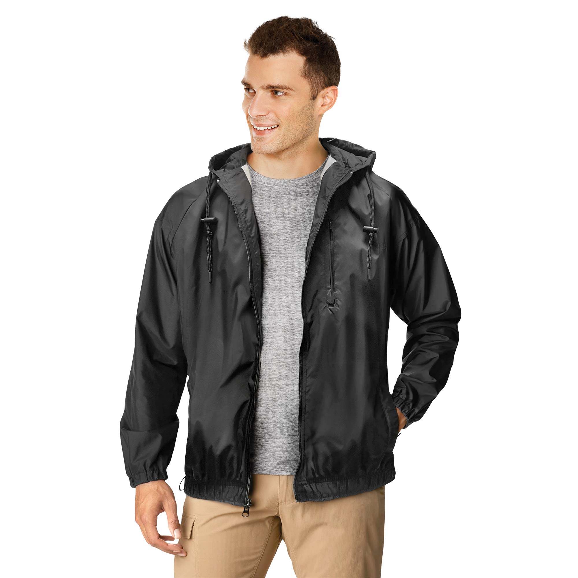 Burnside Men's Black Lightweight Jacket