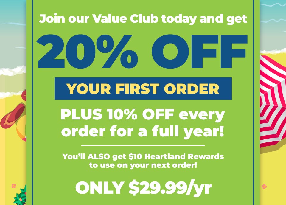 Join the Value Club today for only $29.99!