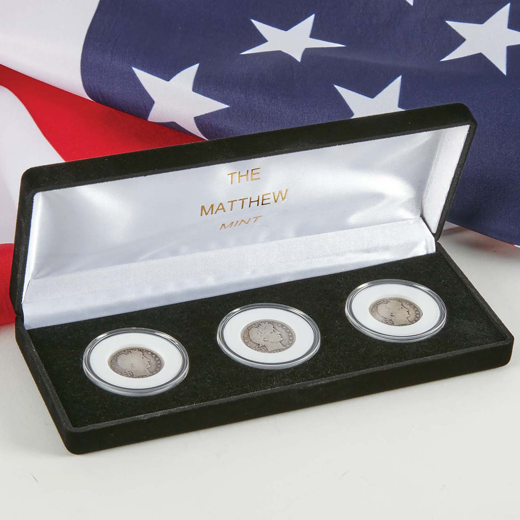 Barber 3-Coin Quarter Set