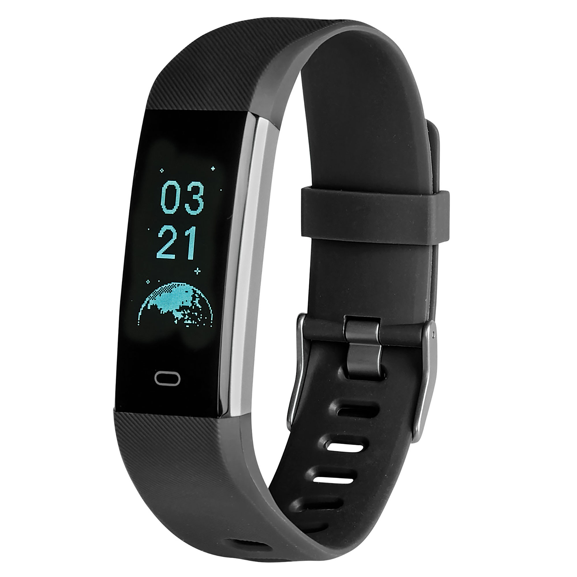 Fitness Tracker & Heart Rate Monitor - Black