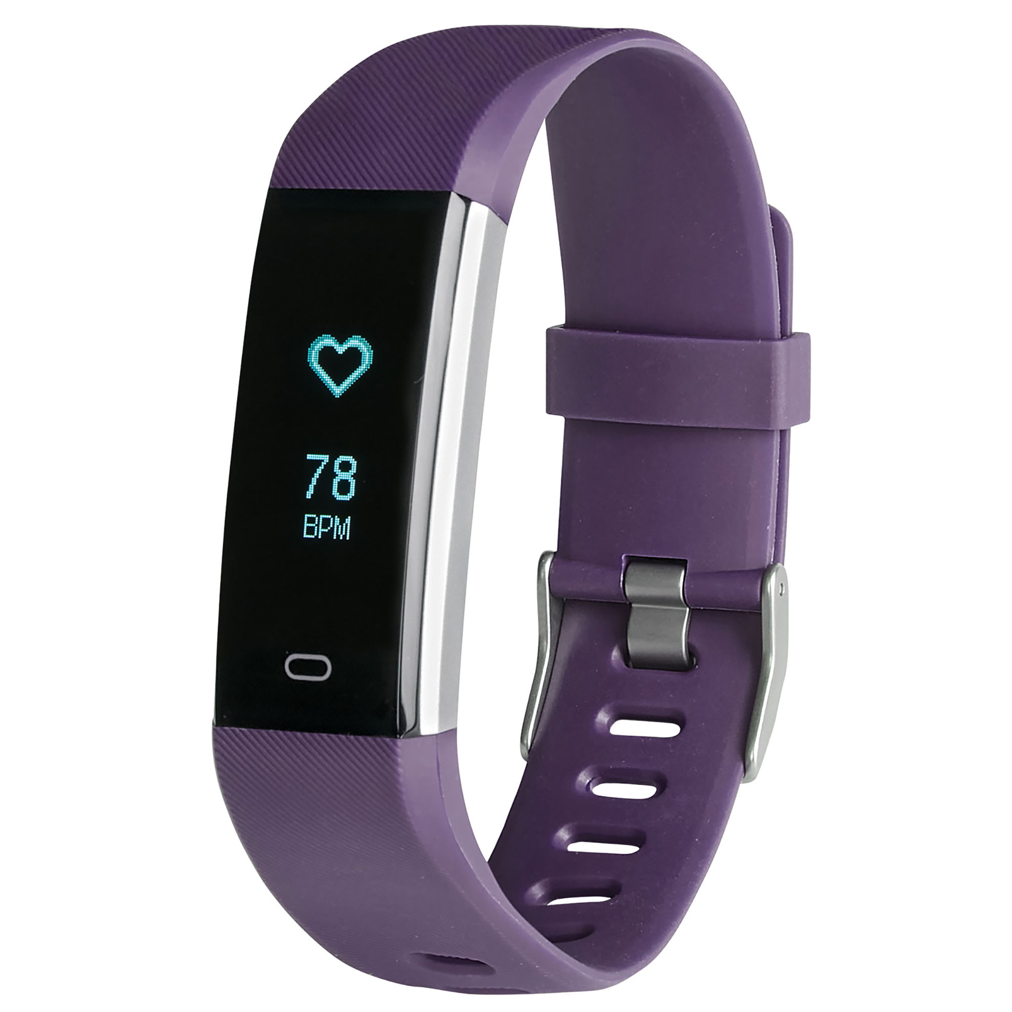 Fitness Tracker & Heart Rate Monitor - Plum