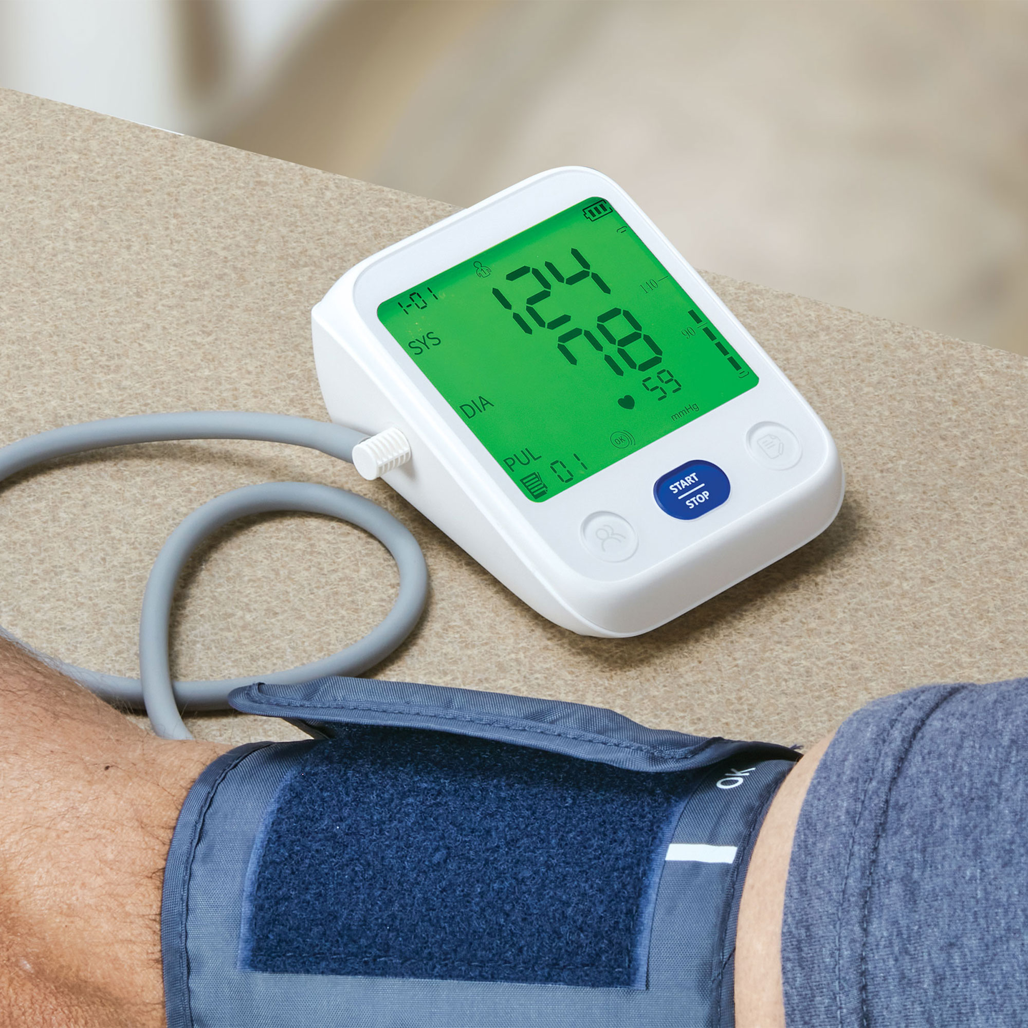 Talking Color-Coded Arm Blood Pressure Monitor
