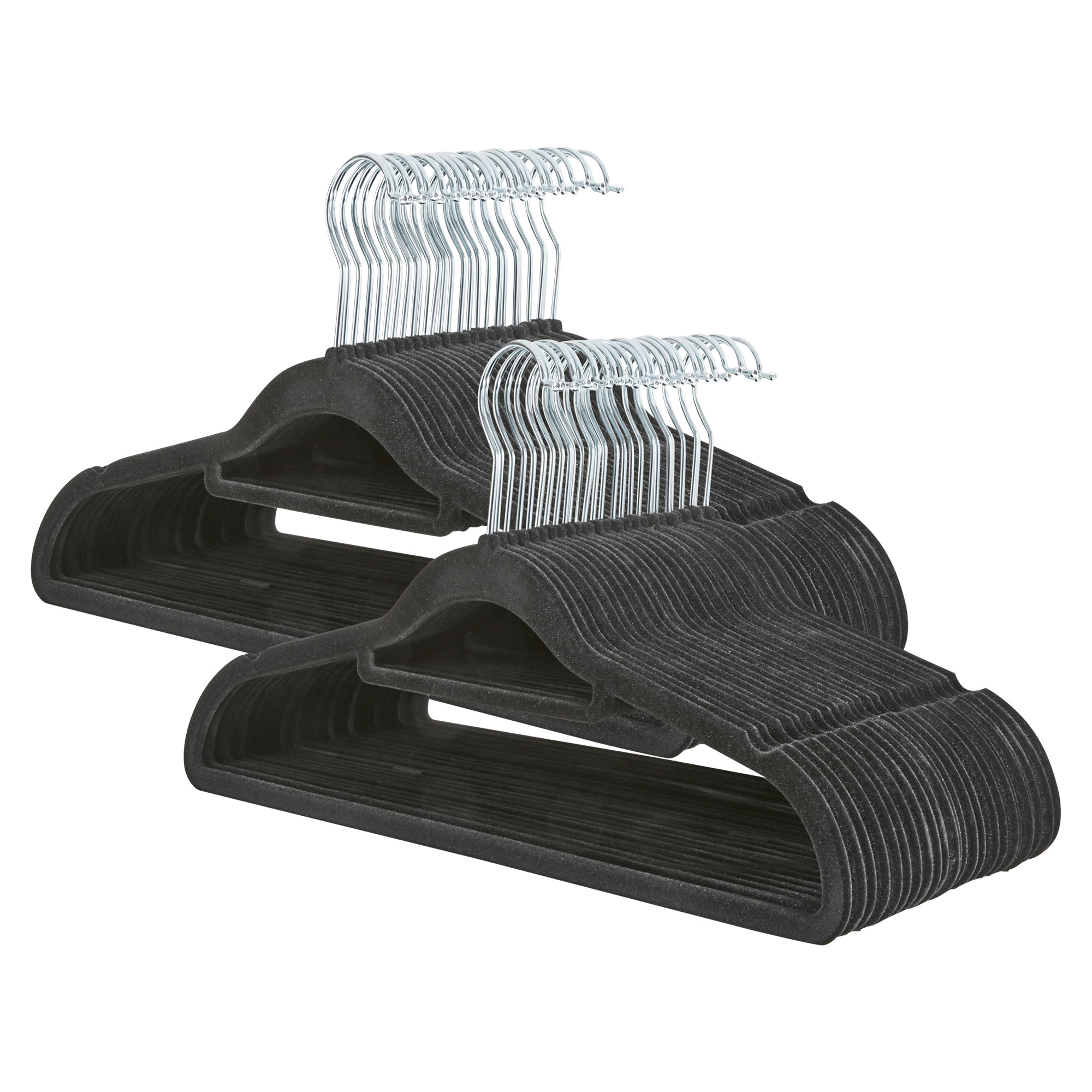 Black Velvet Hangers - 50 Pack