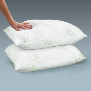 Essence of Bamboo Pillow with Hypo-Allergenic Cover - 2 Pack