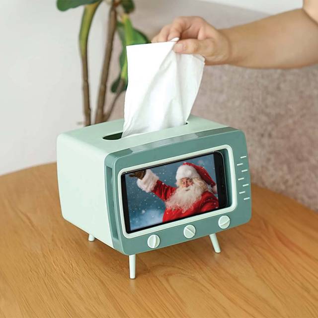 tv tissue box holder