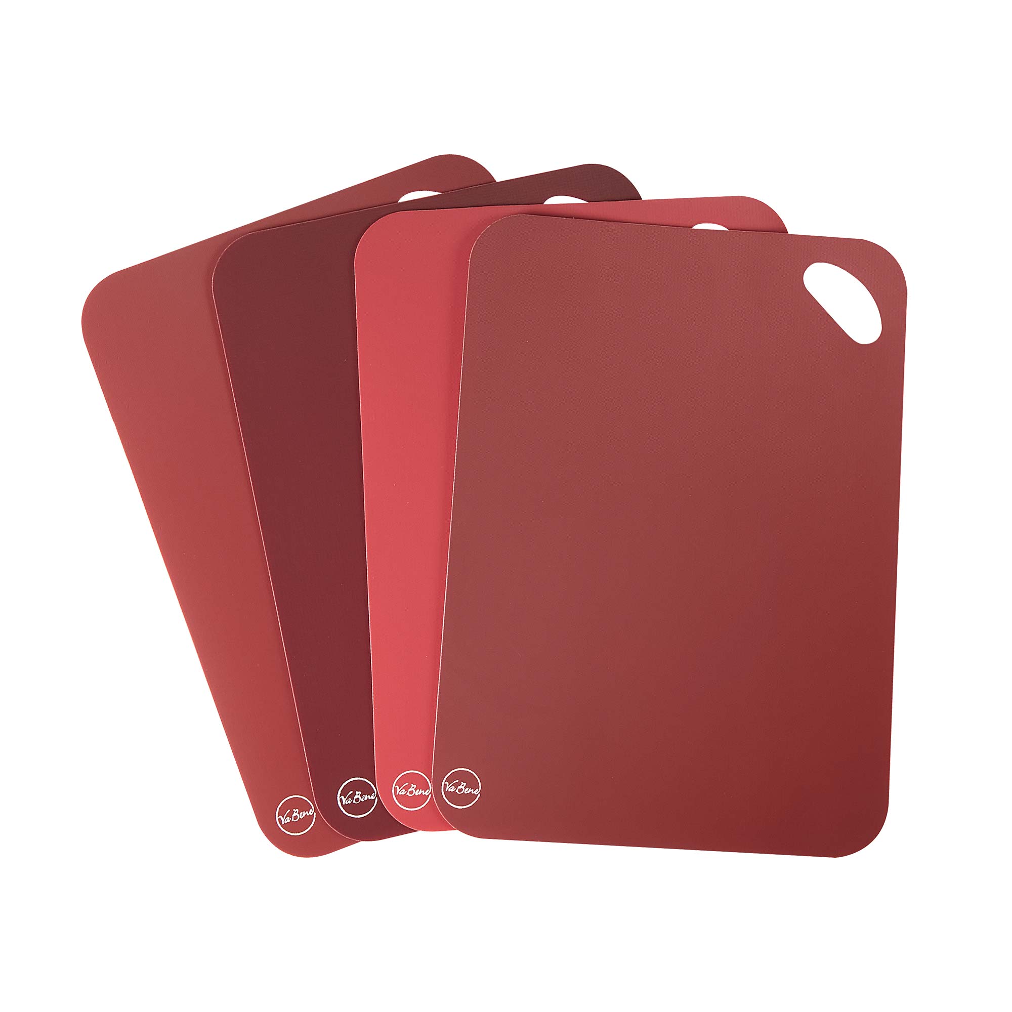 Non-Slip Red Cutting Mats - 4 Pack