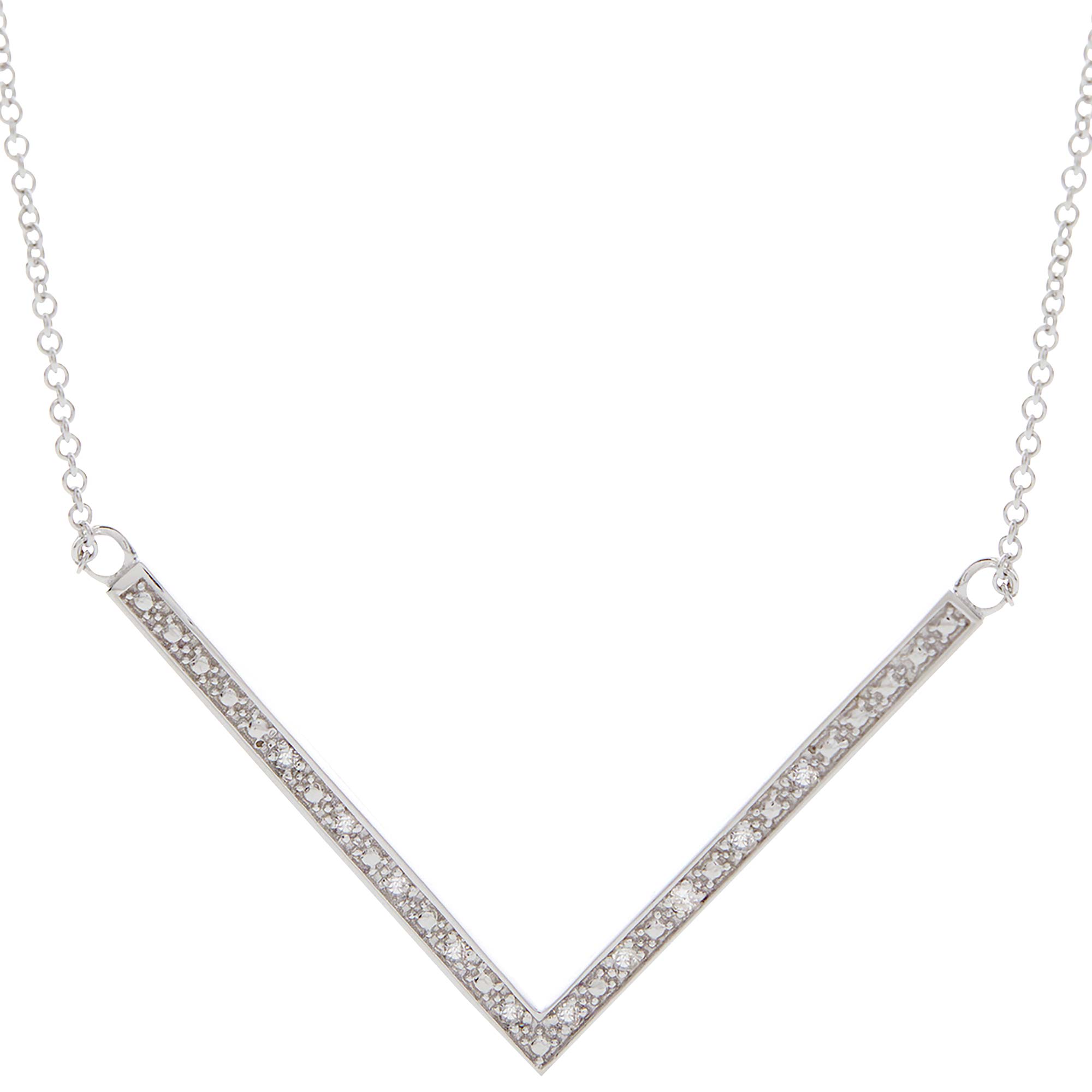 Diamond V Necklace