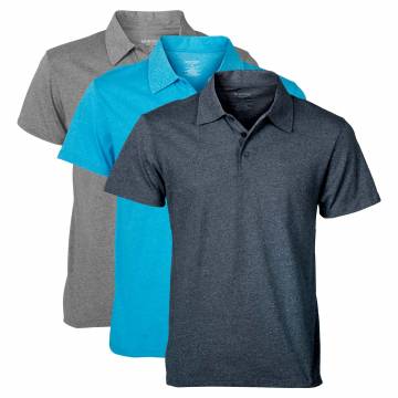 Men's Short-Sleeve Polo Shirt - 3 Pack