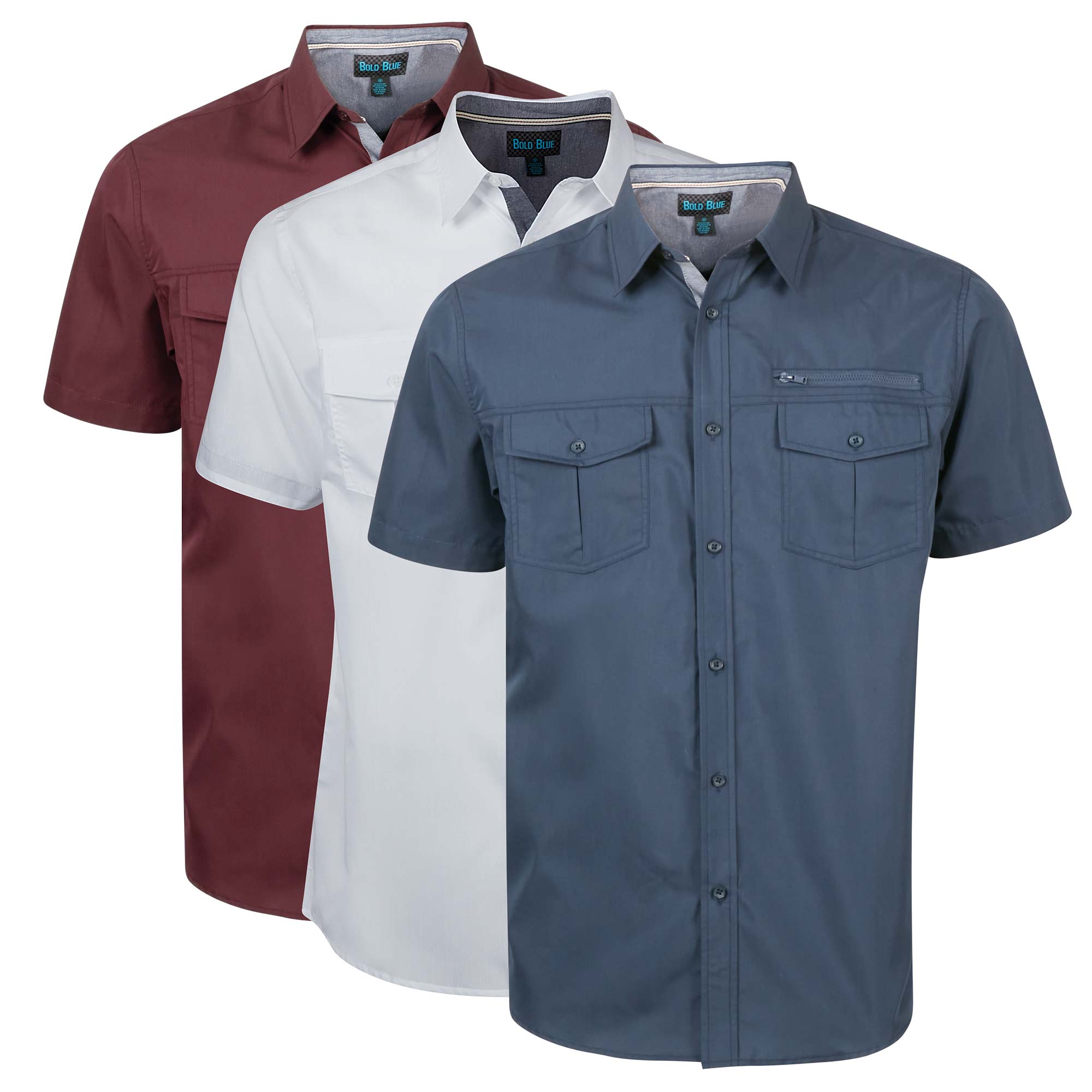 Men's Short-Sleeve Utility Shirt - 3 Pack