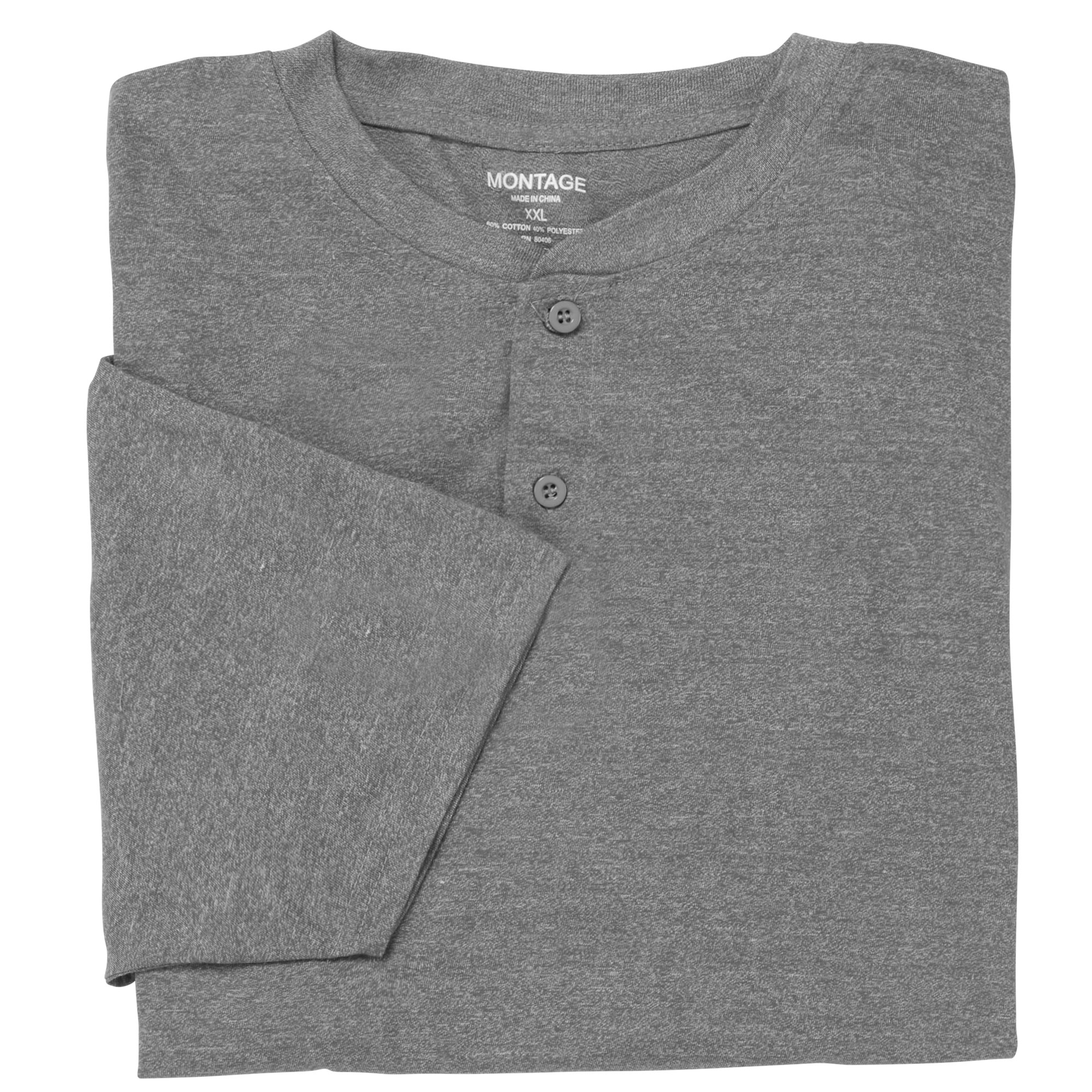 Montage Men's Short-Sleeve Henley - Silver