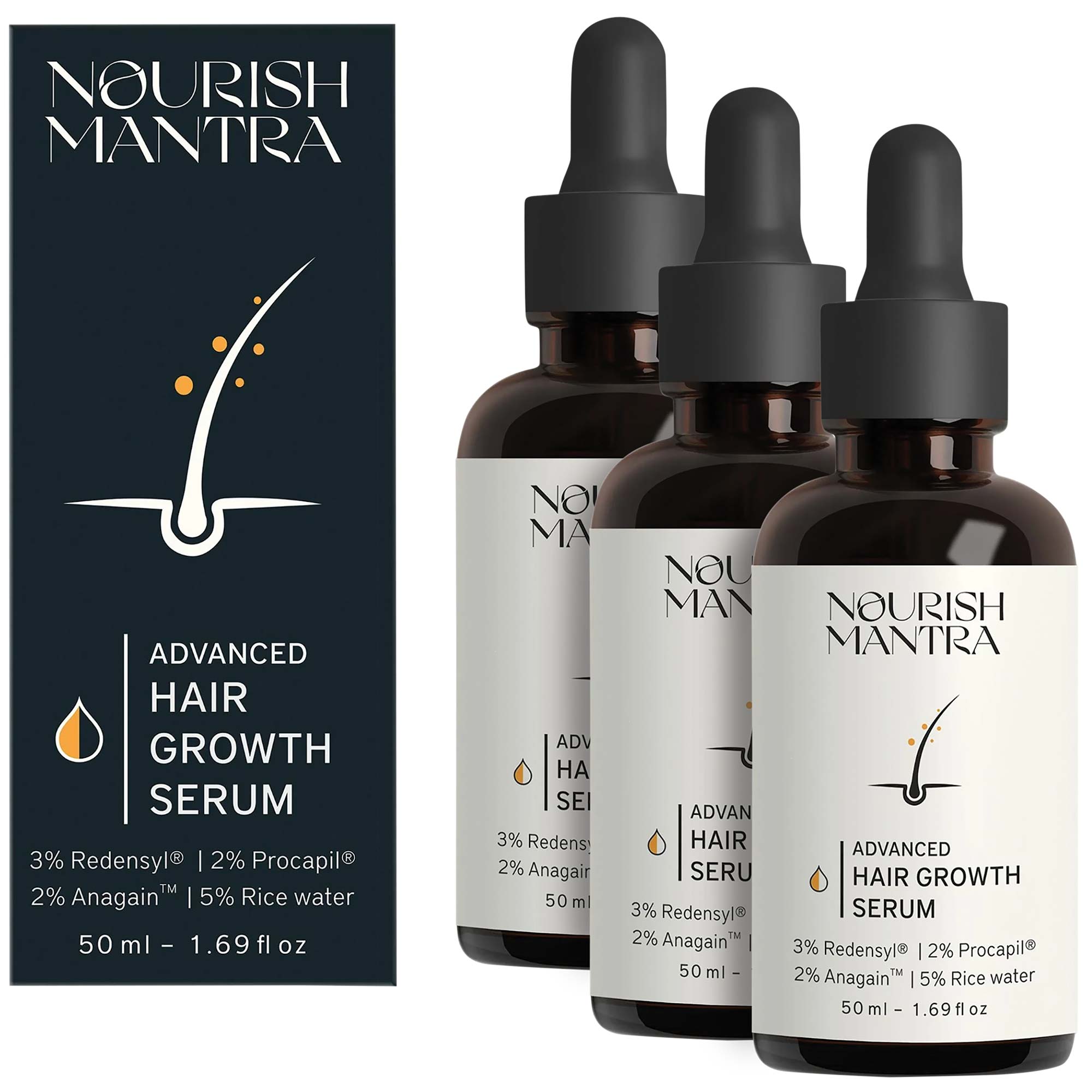 Advanced Hair Growth Serum - 3 Pack