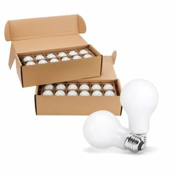 60W Soft White LED Light Bulbs - 24 Pack