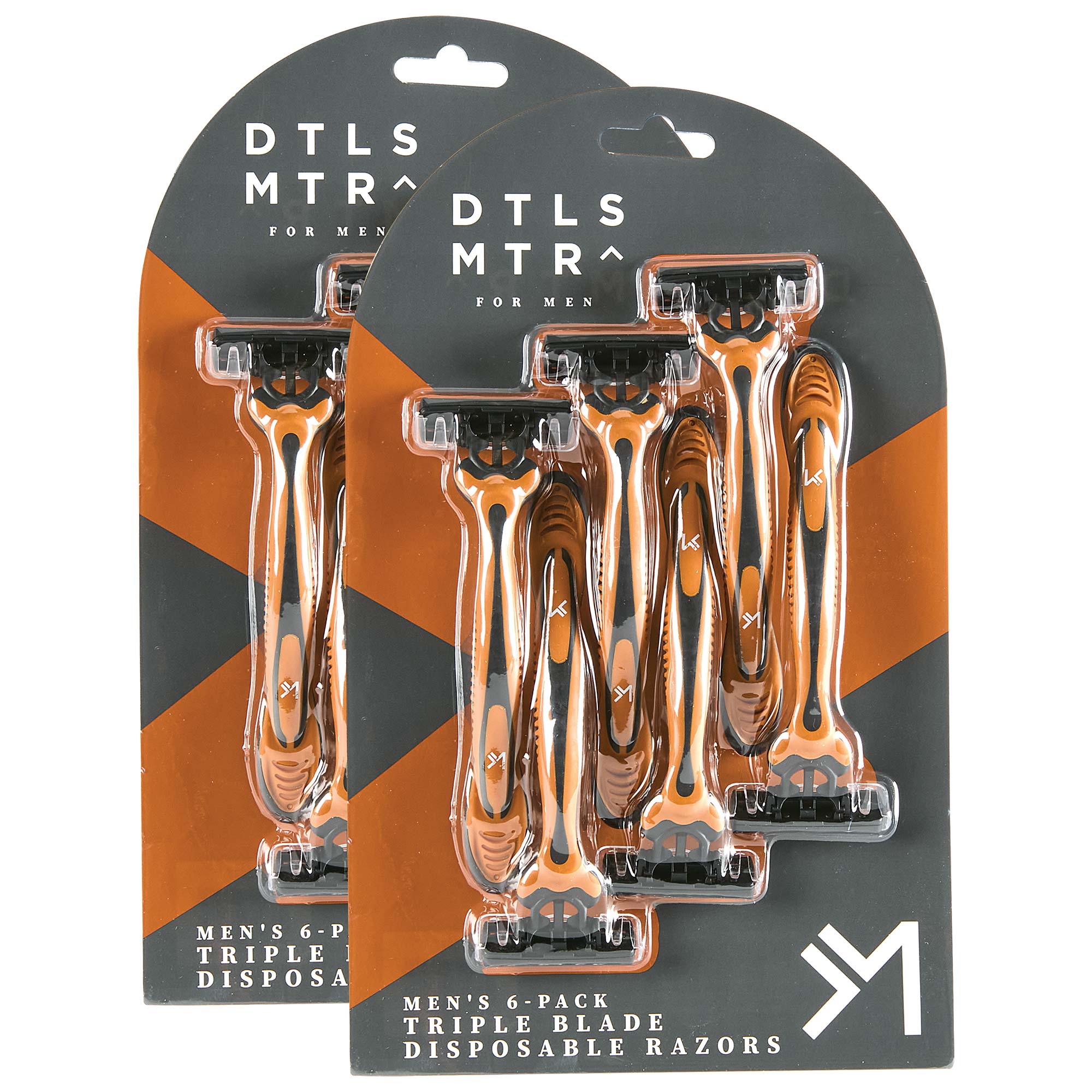 Disposable Razors - 12 Pack Orange