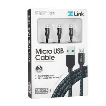 Micro USB Cables - 3 Pack