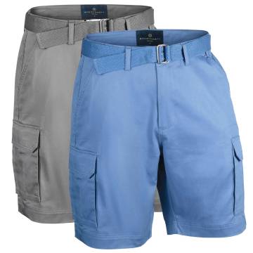 Men's Cargo Shorts - 2 Pack Blue/Silver