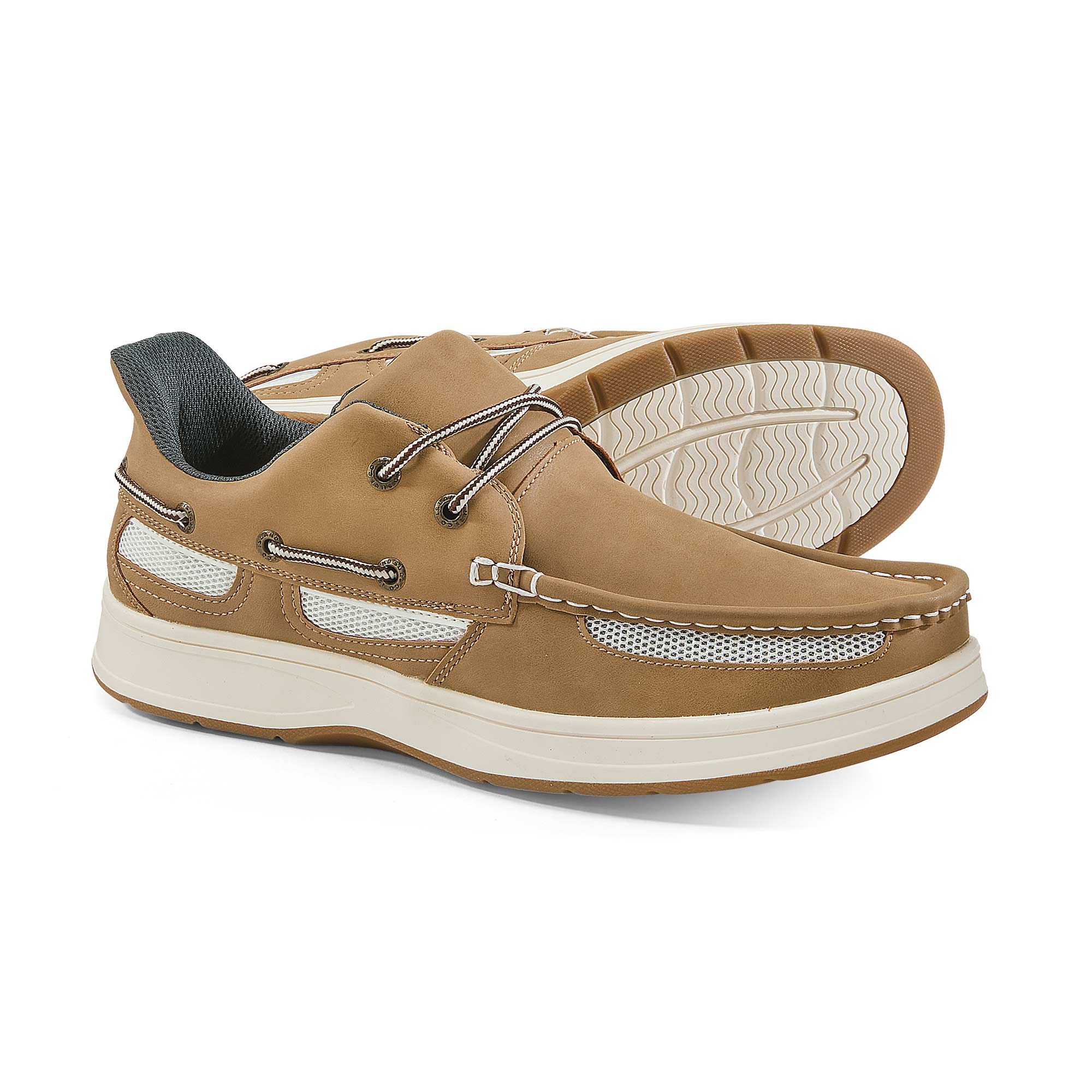 Island Surf EZ Deck Boat Shoes for Men, Casual Slip On Footwear