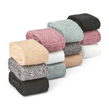 Fuzzy Winter Socks - 12 Pack
