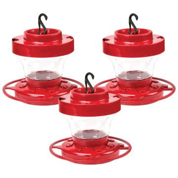 Hummingbird Feeders for Outdoors, Durable Backyard Hanging Bird Feeders 3 Pack