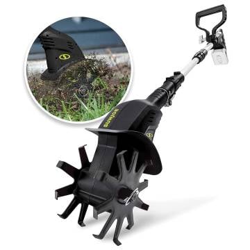 Sun Joe 24V Electric Cultivator, Lightweight Powerful Gardening Tool