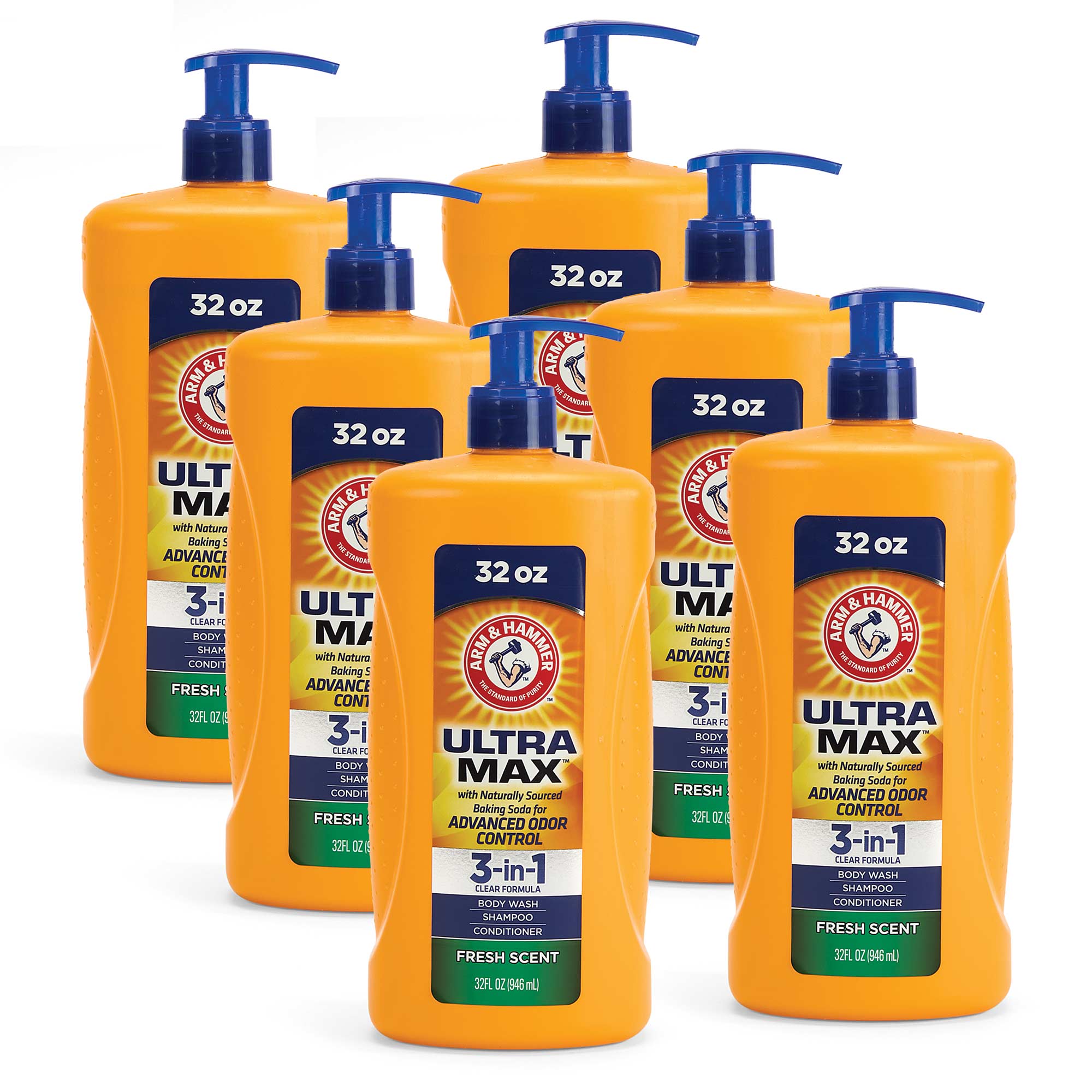 Arm & Hammer 3-in-1 Ultra Max - 6 Pack Fresh