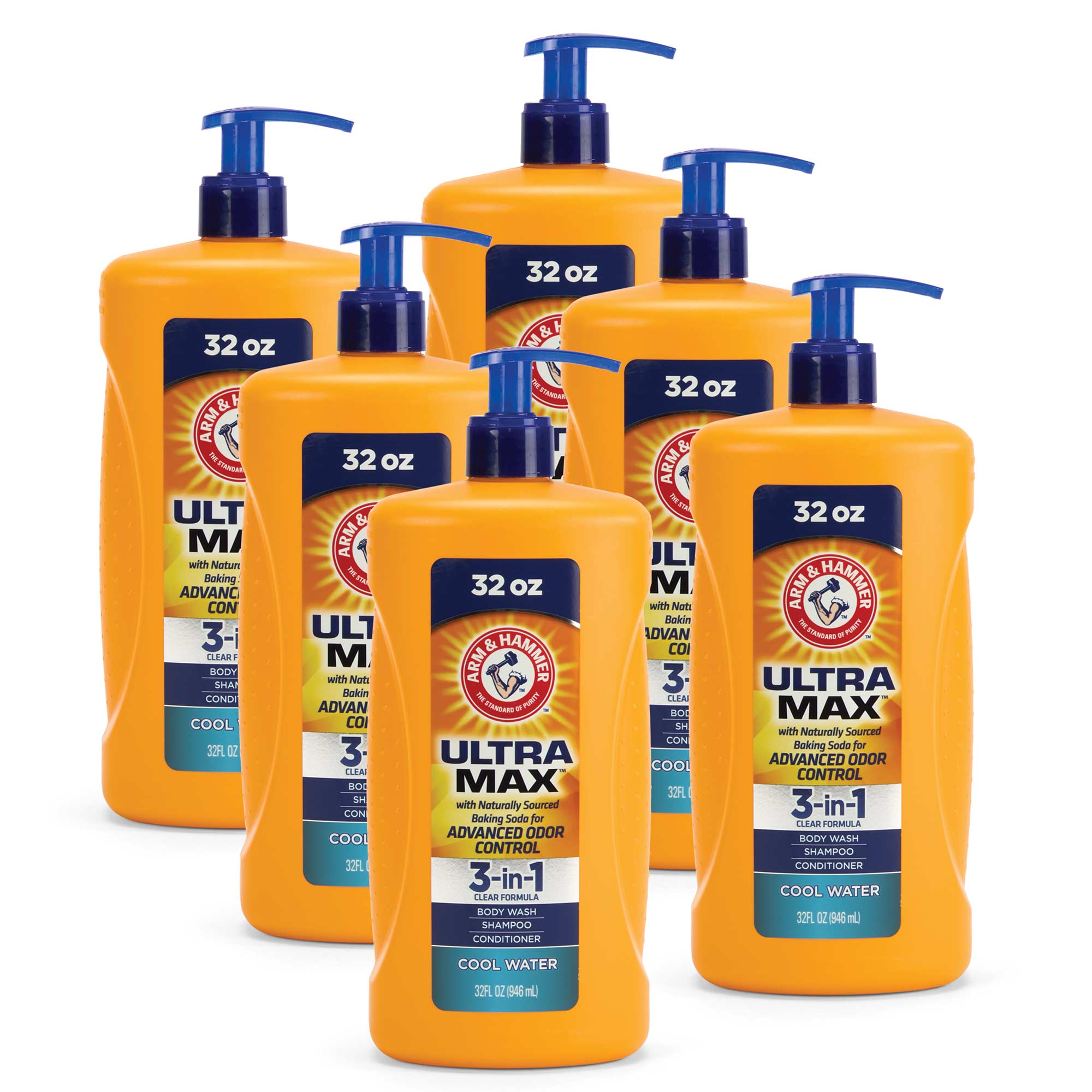 Arm & Hammer 3-in-1 Ultra Max - 6 Pack Cool Water