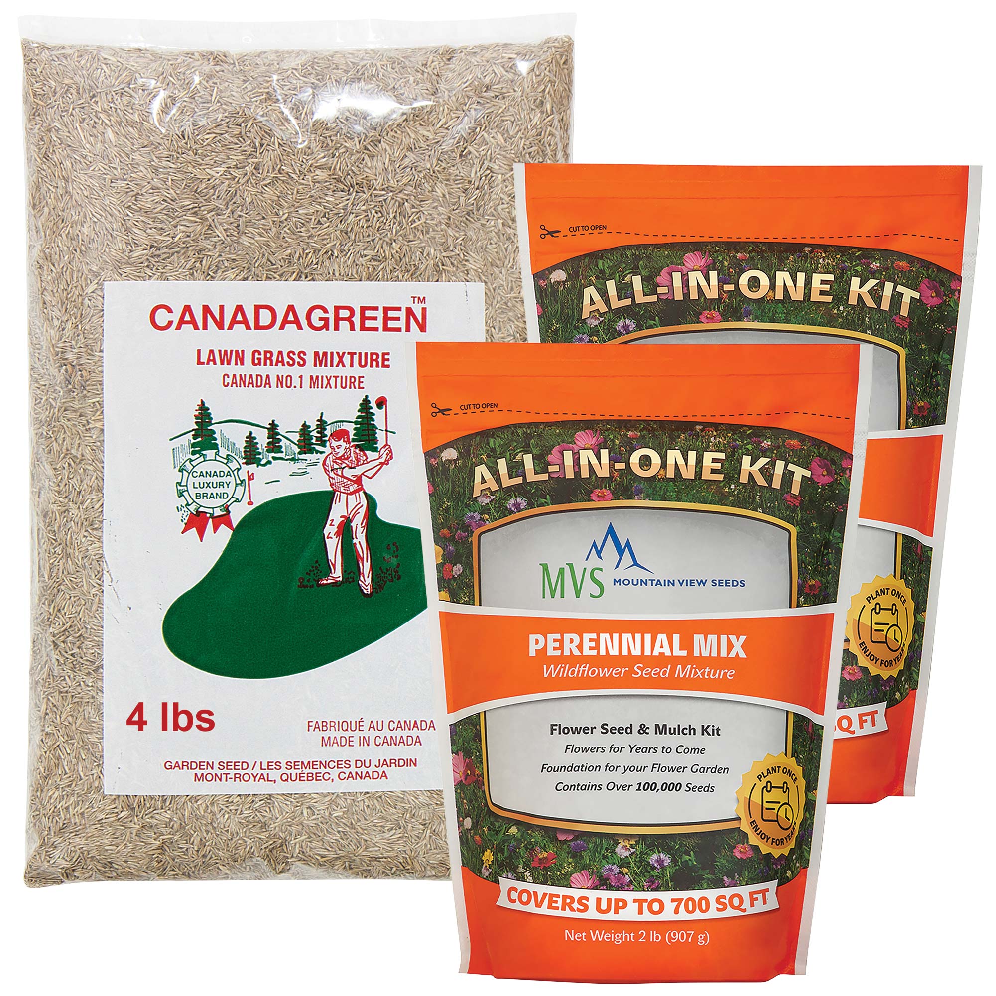 Grass Seed & Wildflower Bundle